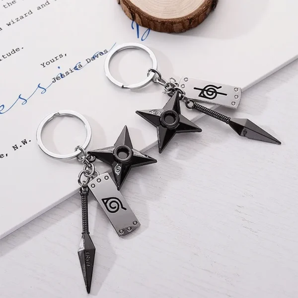 Kunai Shuriken Key Chain Self-Defense - Image 3